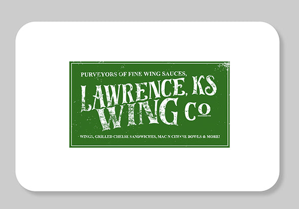 Lawrence KS Wing Co $25 Gift Card