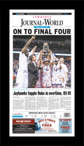 On To The Final Four (March 26th, 2018) Journal-World Commemorative Plaque